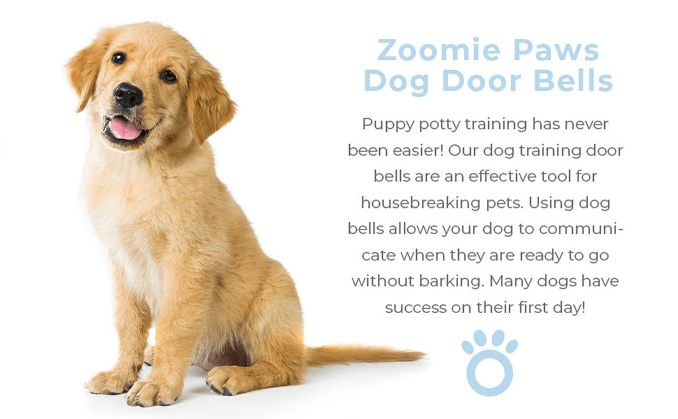 Zoomie paws dog door bells